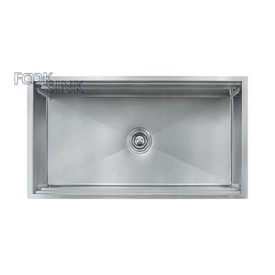 Factory Handmade Workstation Ledge Kitchen Sink For Apartment Bar 304 Stainless Steel 16/18 Gauge Undermount Kitchen Sink Home Wash Food Baisns