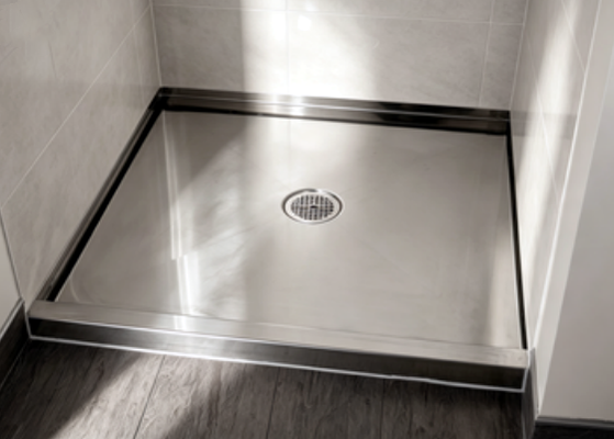 High Quality Square Bathroom Tray For Apartment Hotel Rv Portable American And European Standards 304 Stainless Steel Shower Base