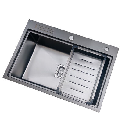 Рельефная раковина-соты для кухни, 304 нержавеющая сталь, кухонные мойки, 16/18 калибра, популярная, устойчивая к царапинам и бесшумная нано-раковина, рабочая станция с аксессуарами